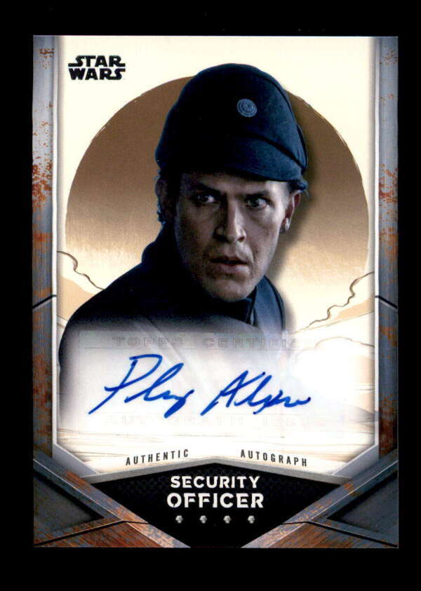 PHILIP ALEXANDER AS SECURITY OFFICER 2021 STAR WARS THE MANDALORIAN AUTO BF3710