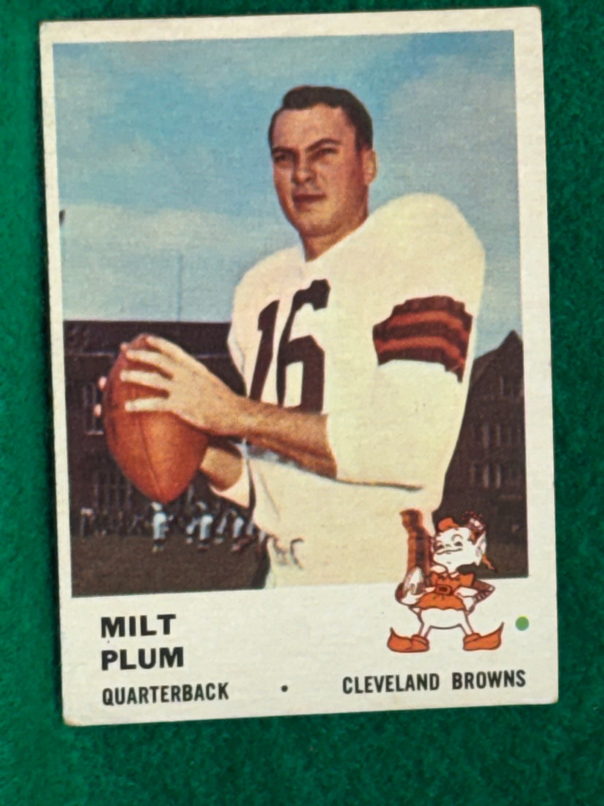 1961 Fleer # 10 Milt Plum Cleveland Browns