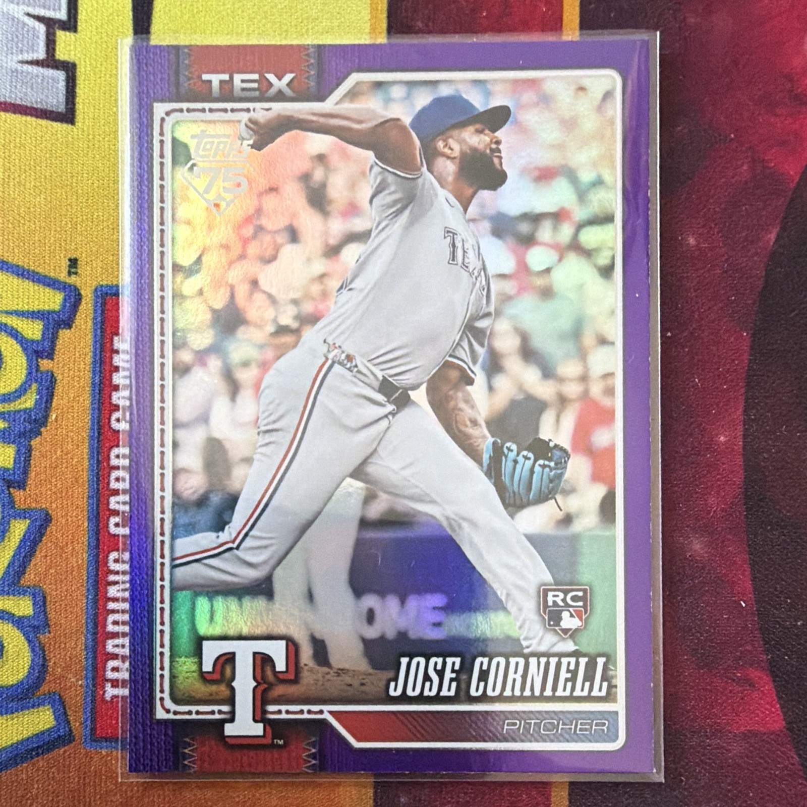 Topps Series 2 2026 Jose Corniell Texas Rangers Rookie Card #665 purple /250