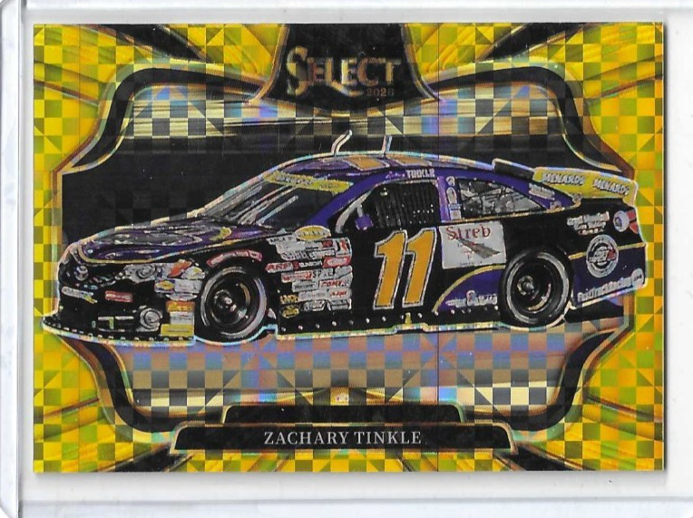 2026 PANINI SELECT RACING ZACHARY TINKLE FOTL GOLD PLAID PIT ROAD 03/13