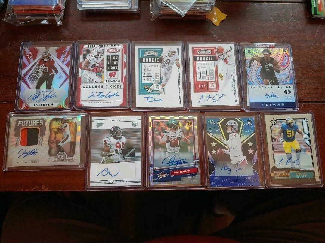 Assorted Autographed Football Cards. You Pick. Autos Of Various Years & Players