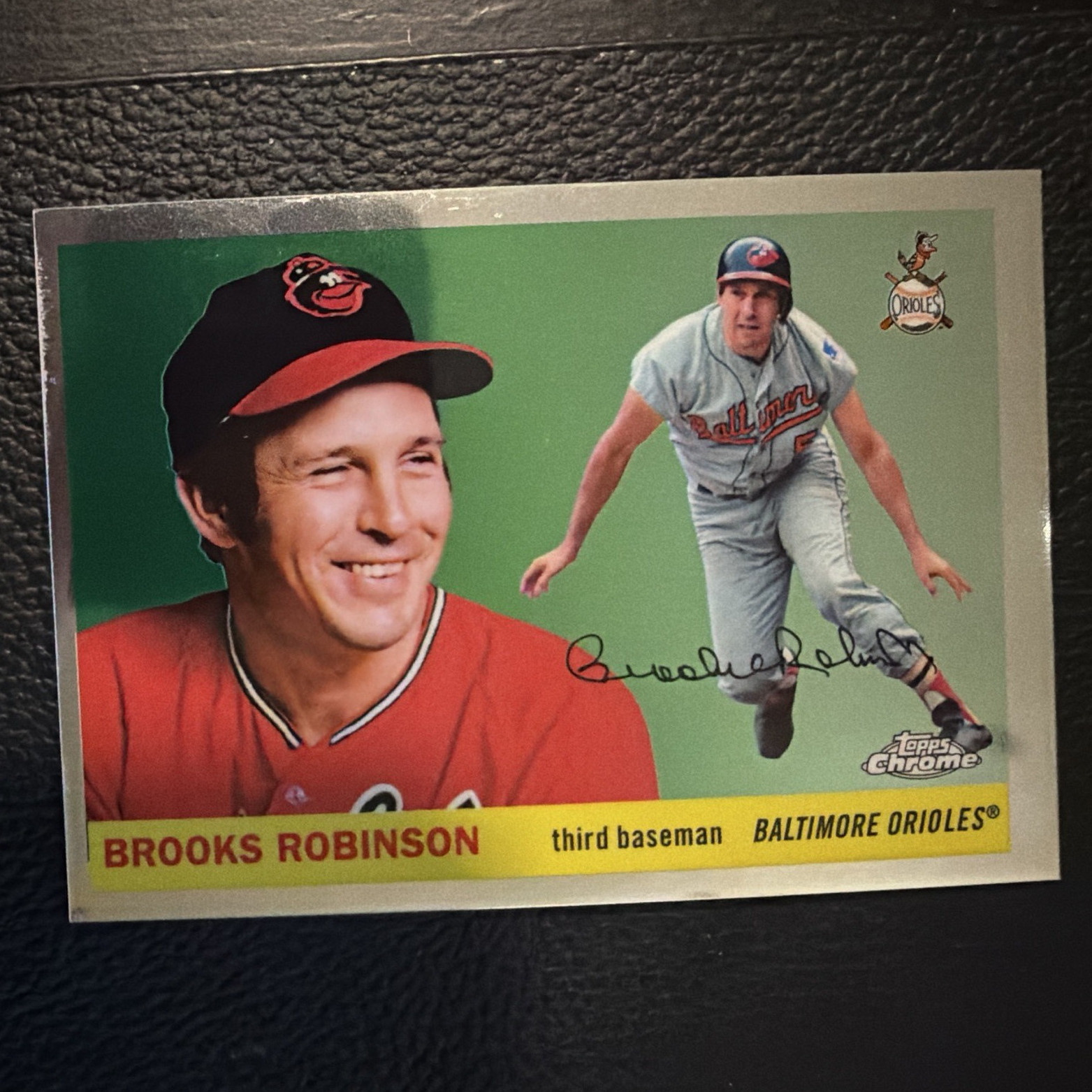 Topps Chrome 2025 Brooks Robinson 55NW-9 Baltimore Orioles Licensed Reprint