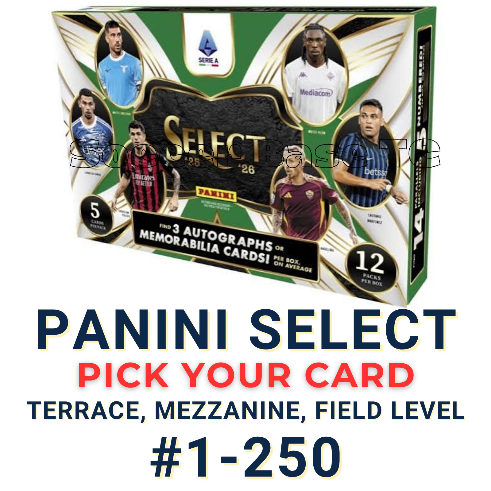 2025-26 Panini Prizm Seria A – Pick Your Card 1 – 250 COMPLETE YOUR SET