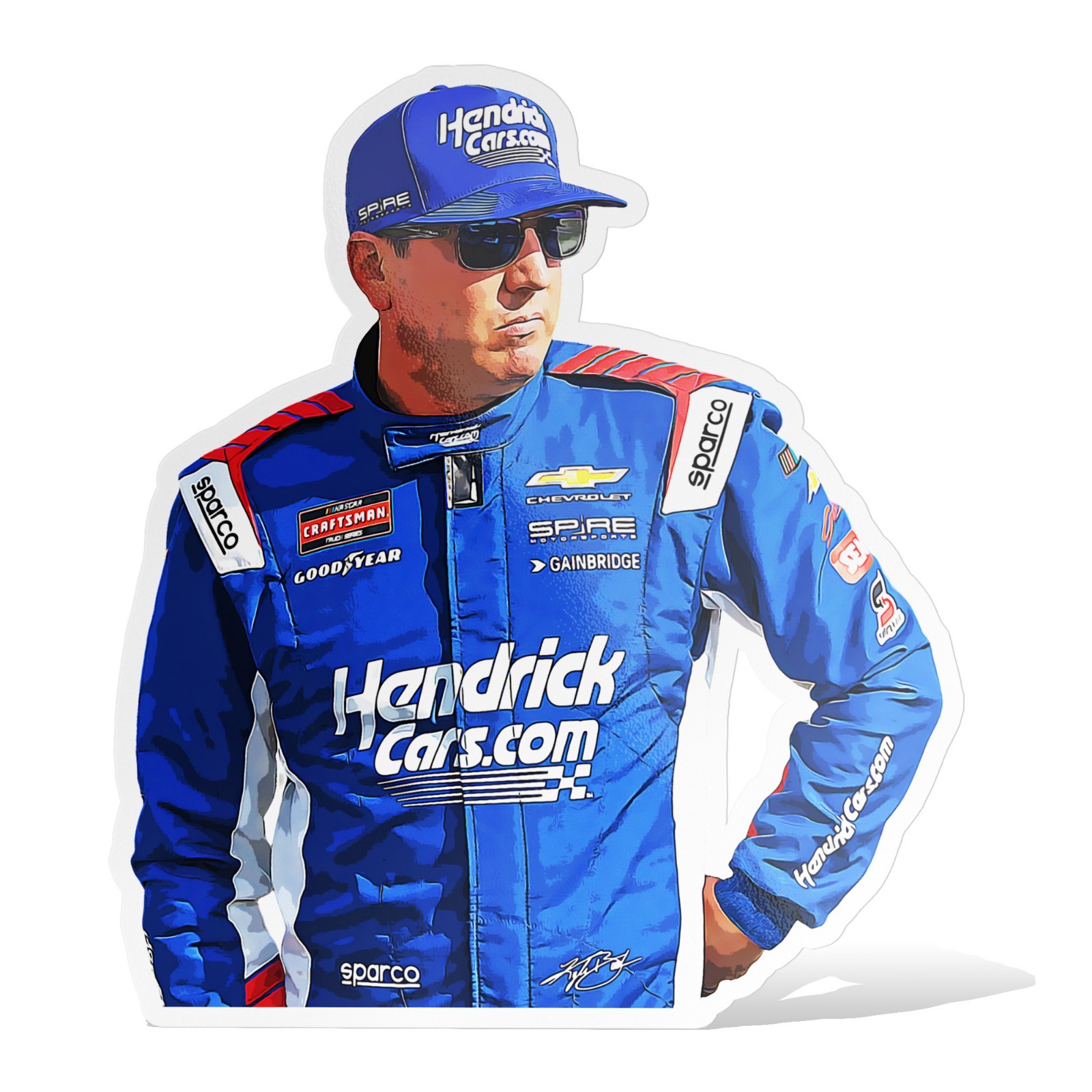 Kyle Busch NASCAR Racing Sticker Waterproof Decal–Glossy Vinyl