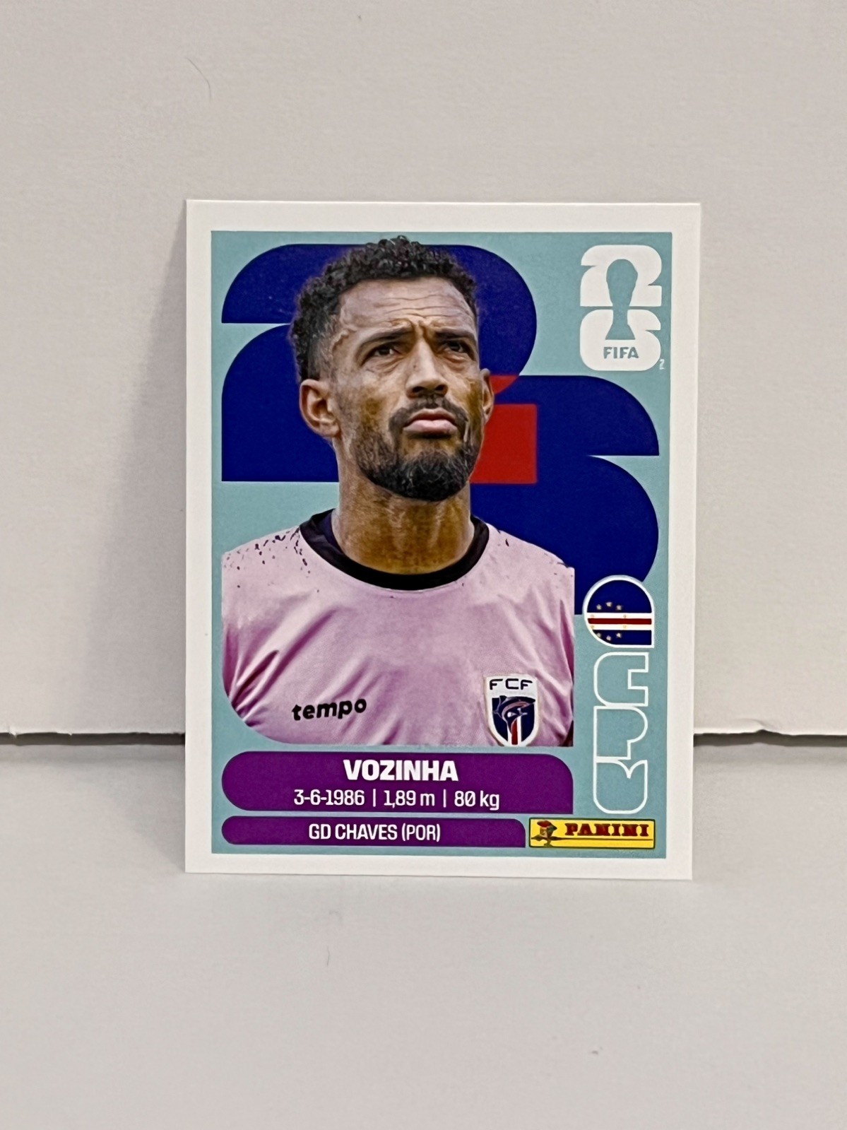 Vozinha 2026 Panini FIFA World Cup Sticker Cape Verde CPV 2 Base