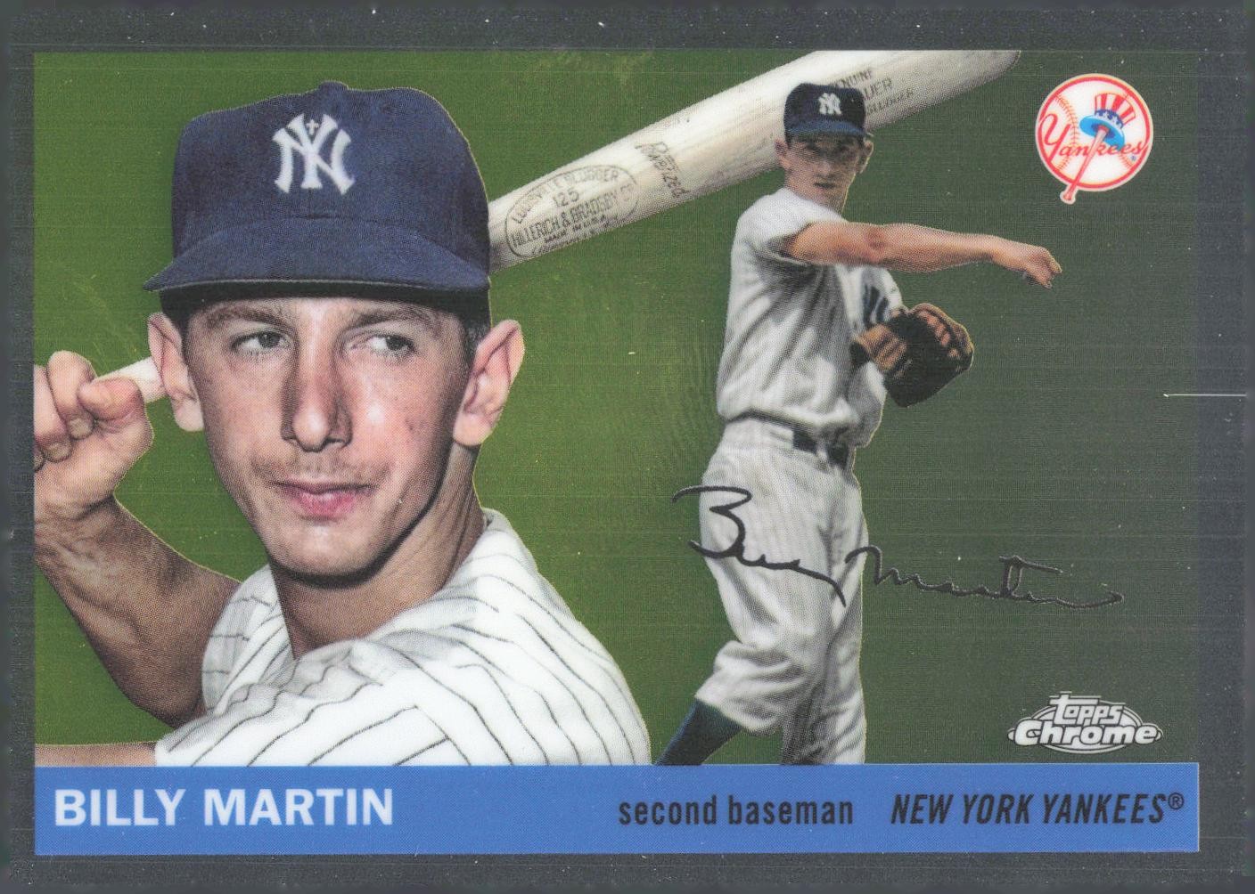 2025 Topps Chrome Platinum #444 – Billy Martin New York Yankees
