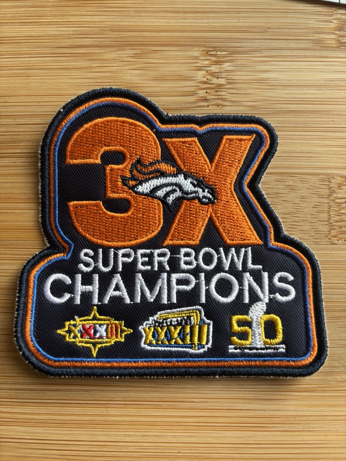 Denver Broncos Embroidered Sew On Patch Great On Jackets & Hats Free Shipping