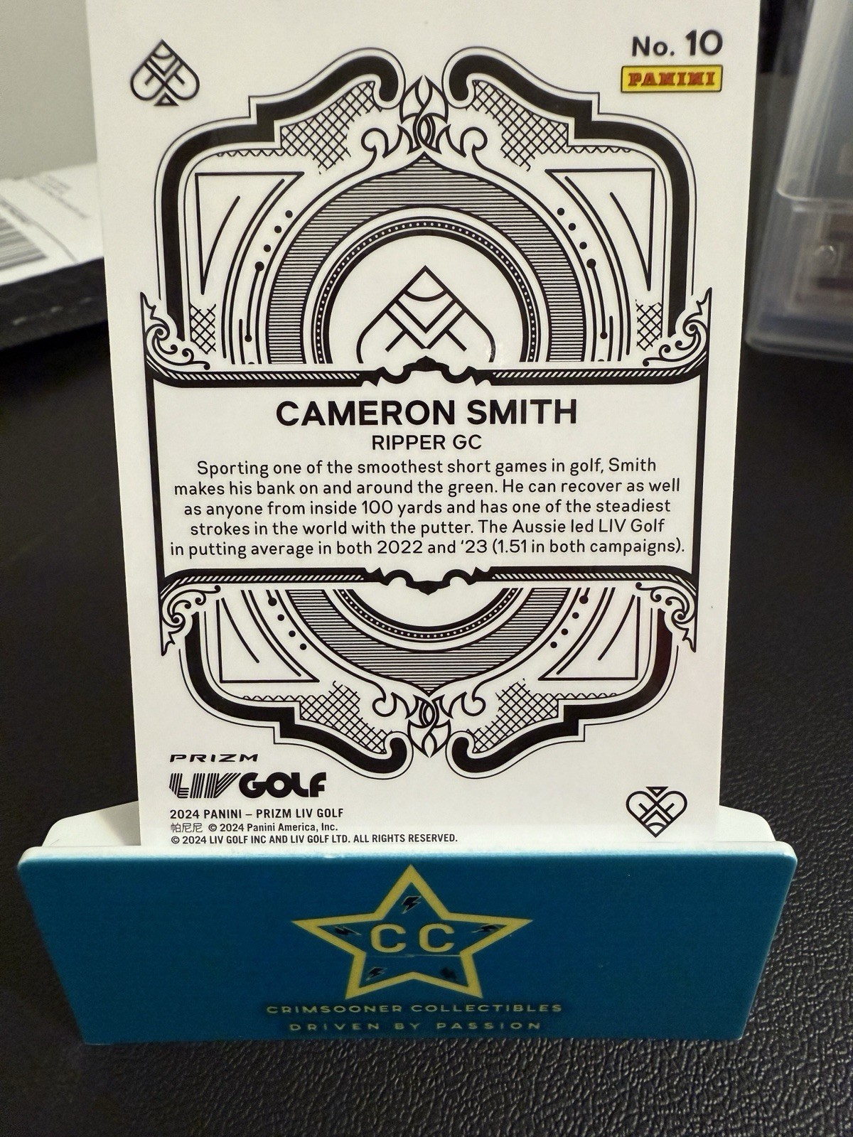 2024 Aces Cameron Smith Silver Speckle Prizm