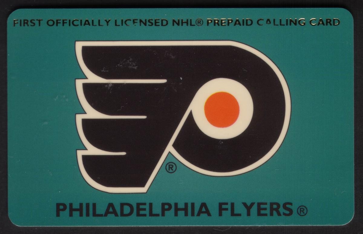 $10. NHL National Hockey League: Large Philadelphia Flyers Logo Phone Card
