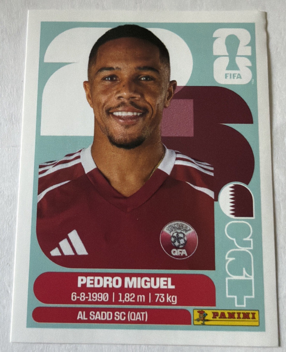 2026 Panini FIFA World Cup Sticker Pedro Miguel #QAT 7 – Qatar
