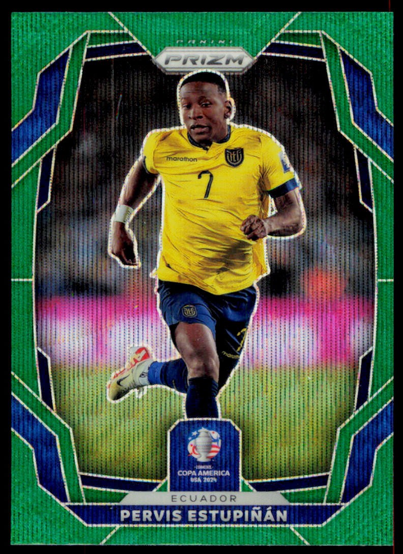 2024 Panini Prizm CONMEBOL Copa America Pervis Estupinan 74 Green Wave Ecuador