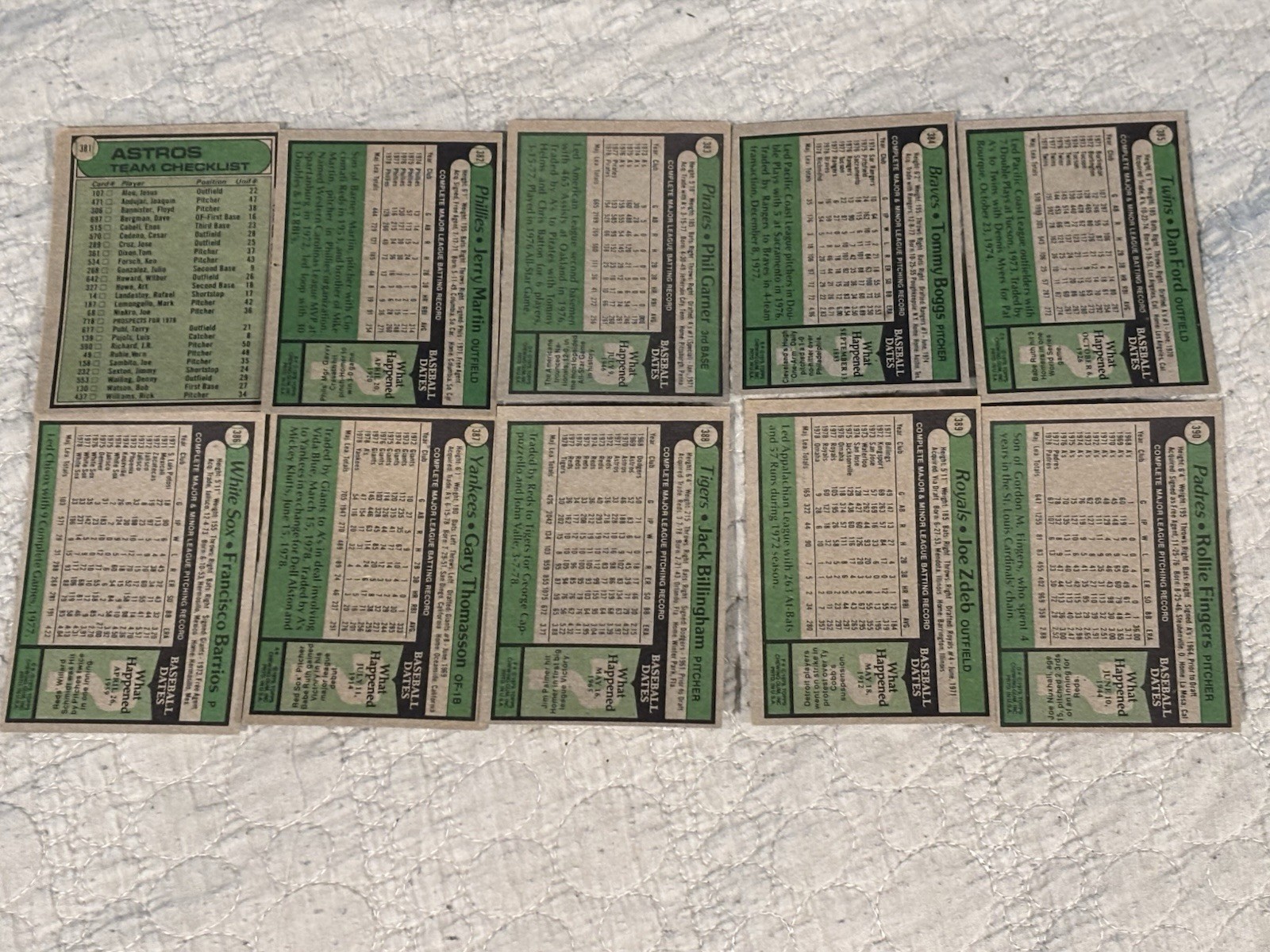 1979 Topps Baseball U-Pick #351-525 VGEX Free Shipping on 3+ Cards!