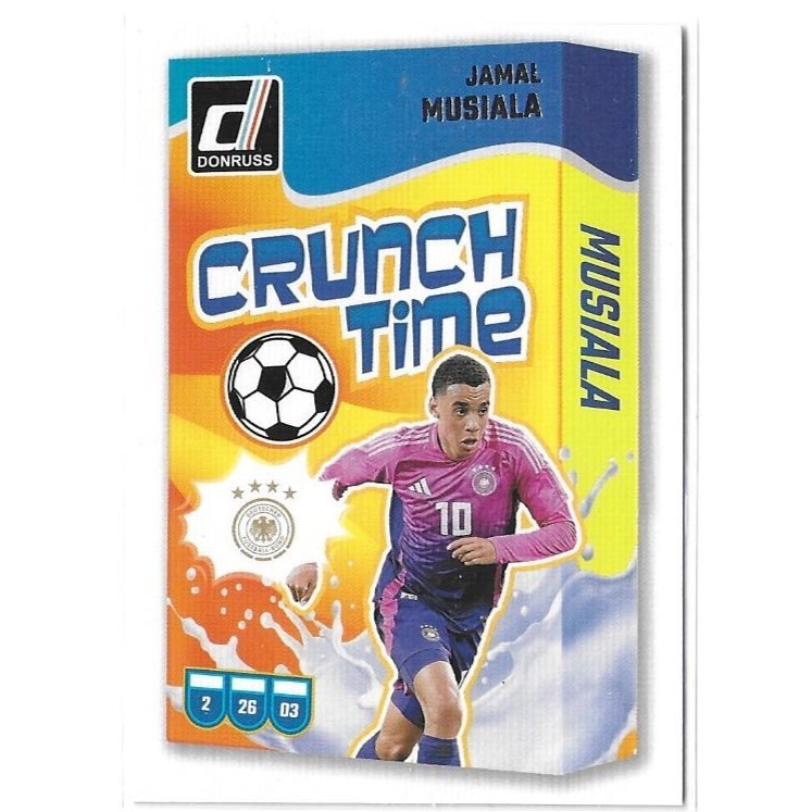 Jamal Musiala 2024-25 Donruss Crunch Time #23 Germany World Cup Bayern Munich