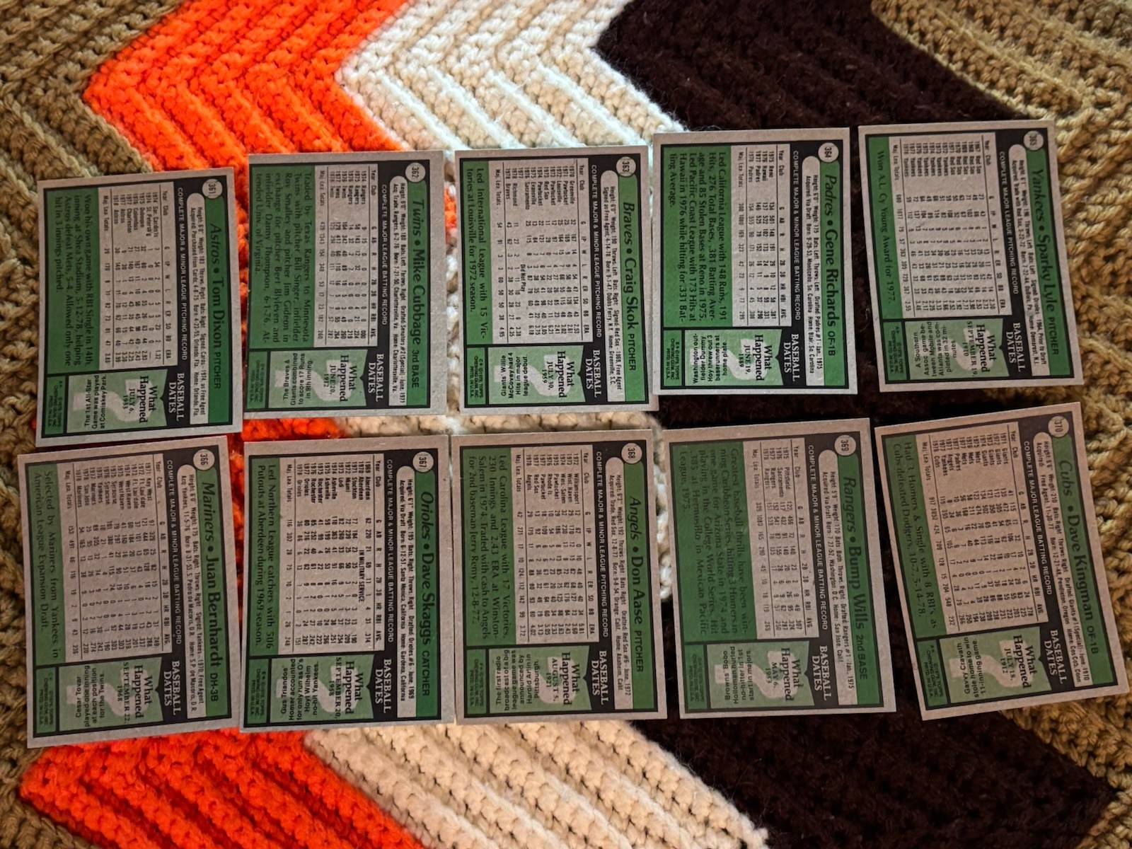 1979 Topps Baseball U-Pick #351-525 VGEX Free Shipping on 3+ Cards!