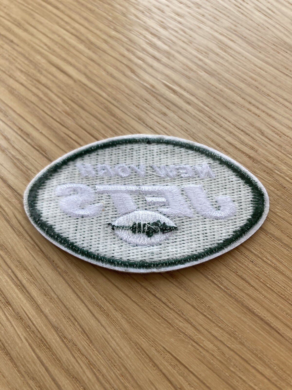 New York Jets Embroidered Iron On Patch Great For Jackets & Hats Green & White