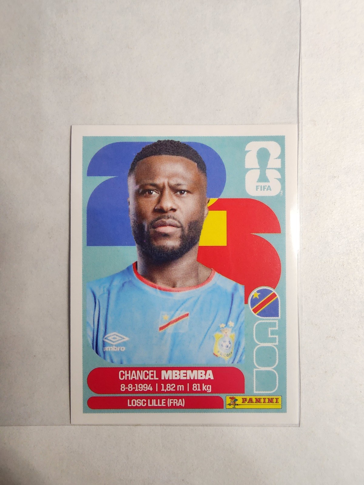 2026 Panini Fifa World Cup 26 – Chancel Mbemba #COD 6 Sticker Congo DR