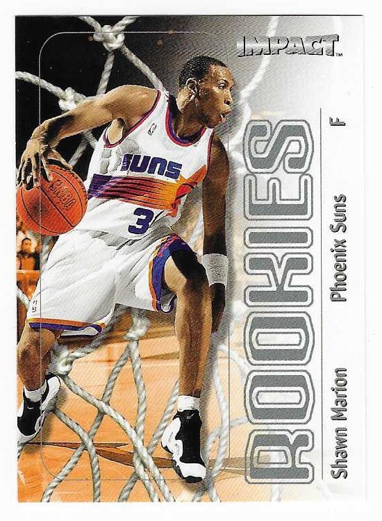 1999-00 Fleer Skybox Impact Rookie Shawn Marion Phoenix Suns Basketball #81 RC