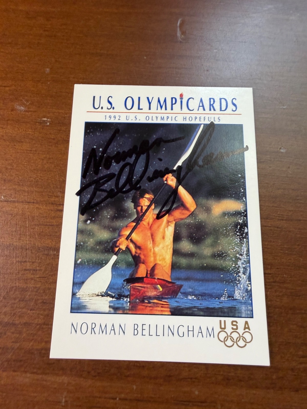 Signed 1992 Impel U.S. Olympicards – Norman Bellingham #29