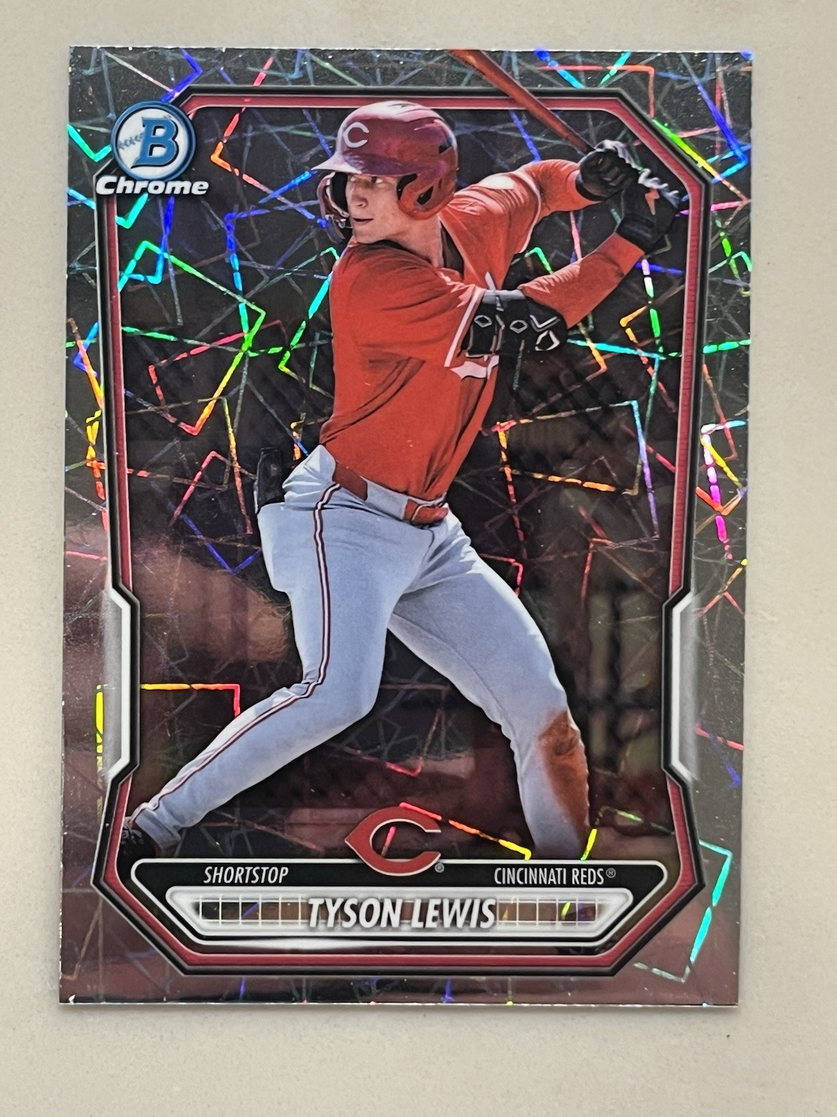 2026 Bowman Chrome Tyson Lewis Lazer Refractor Cincinnati Reds #BCP-5