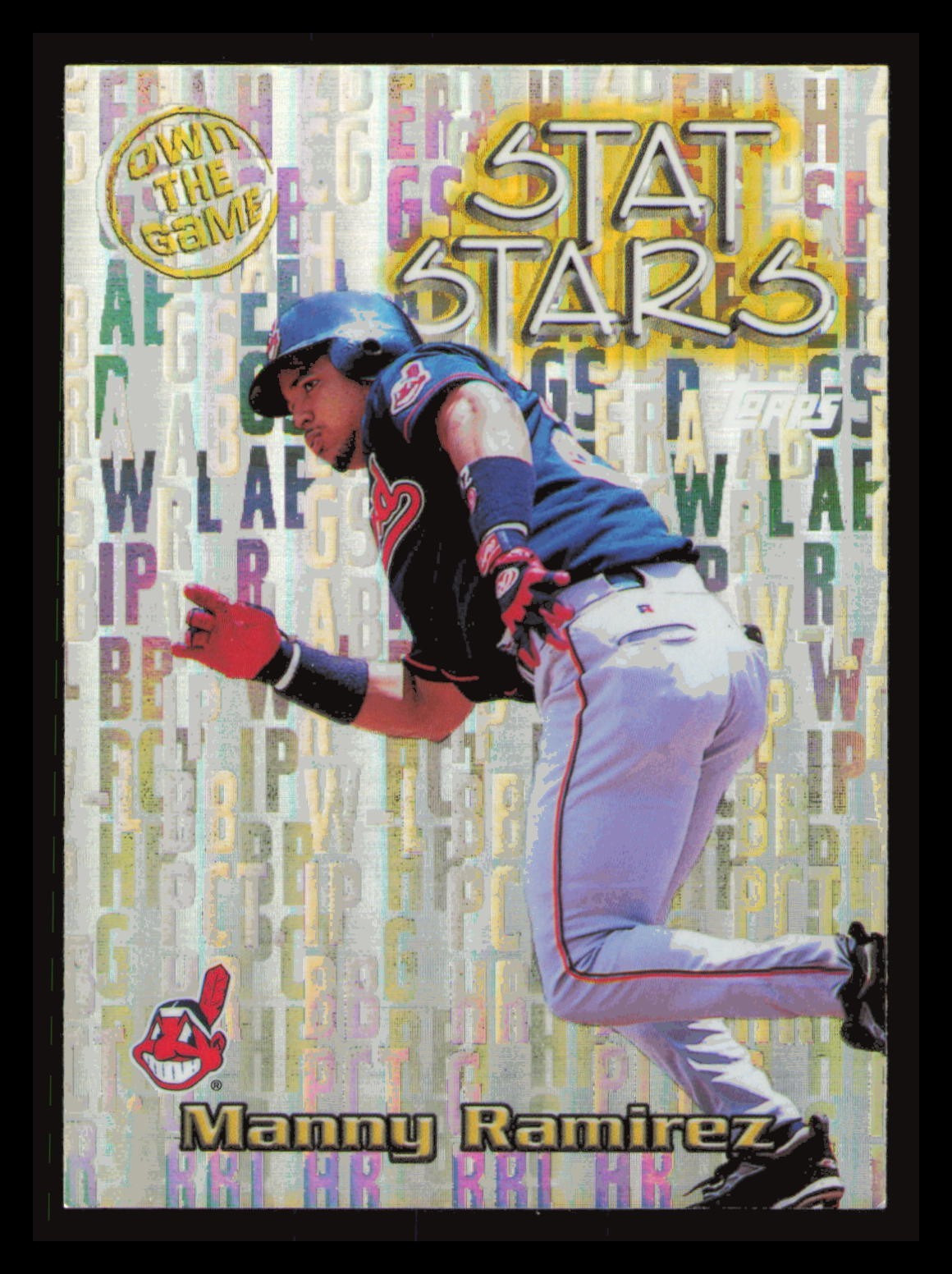 2000 Topps #OTG15 Manny Ramirez Stat Stars Refractor Own The Game
