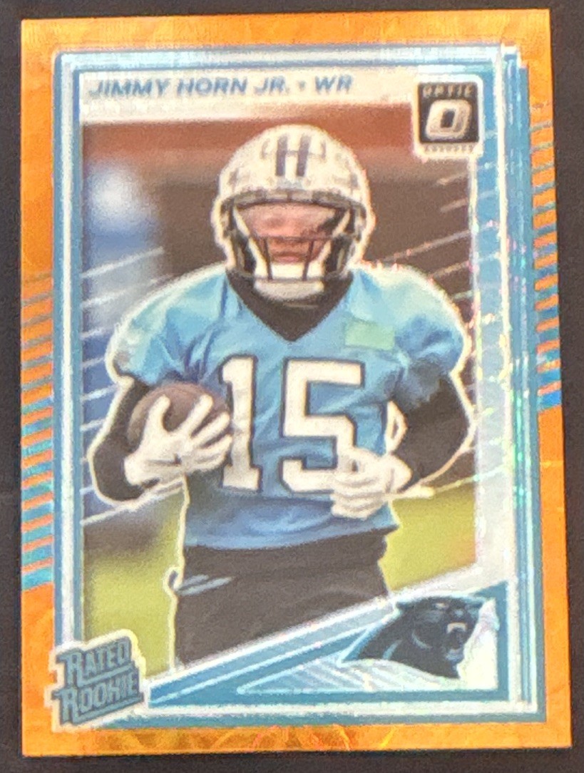 2025 Panini Optic – Rookie Jimmy Horn Jr. #281 Orange Scope Prizm /79 (RC)