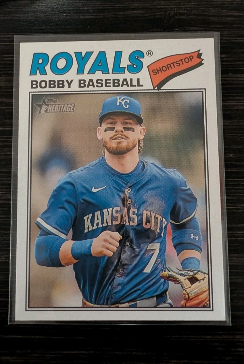 2026 Topps Heritage – Nickname Variation Bobby Witt Jr. #160 – Bobby Baseball