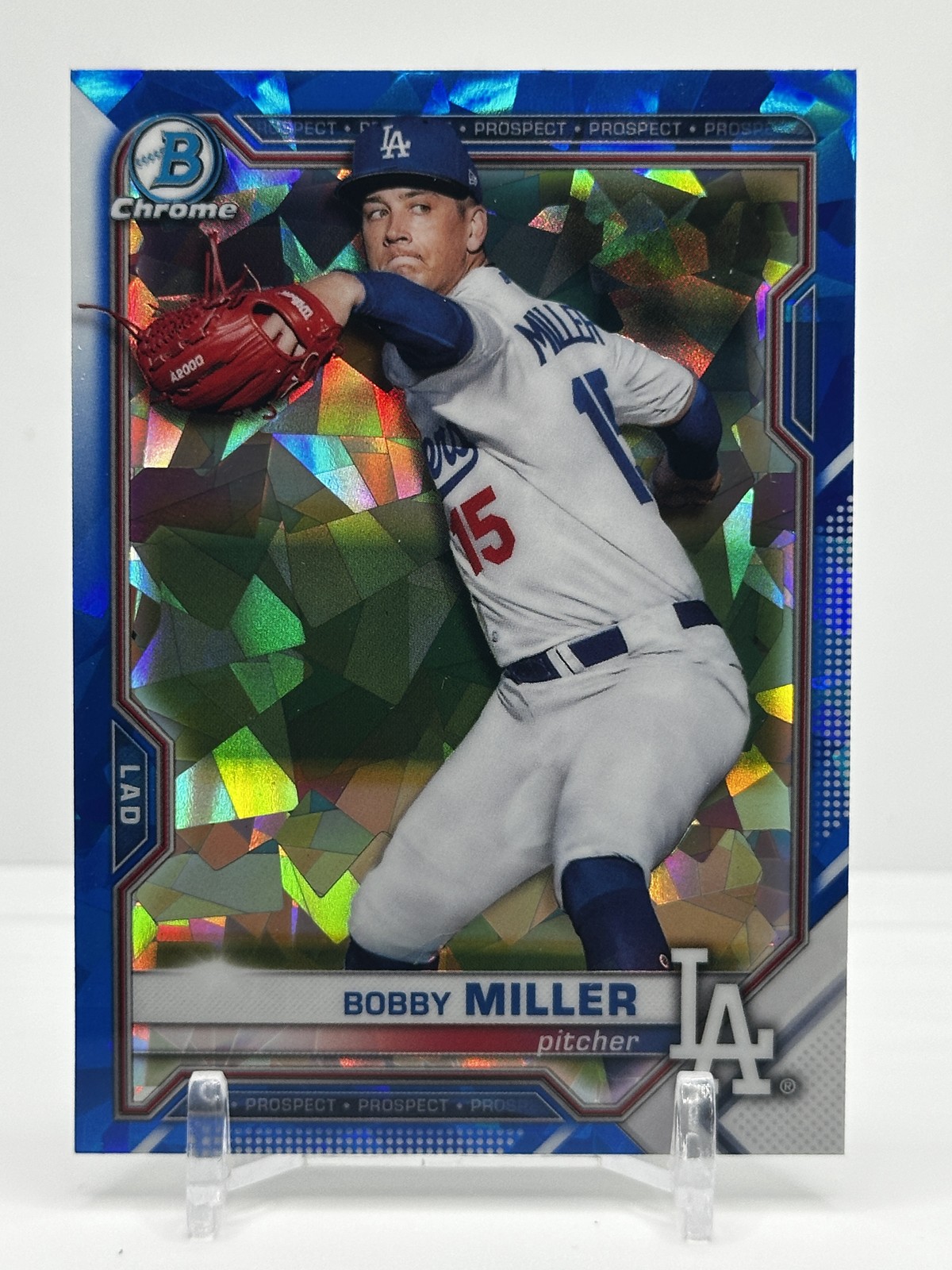 2021 Bowman Sapphire Edition Bobby Miller #BCP-75 Los Angeles Dodgers