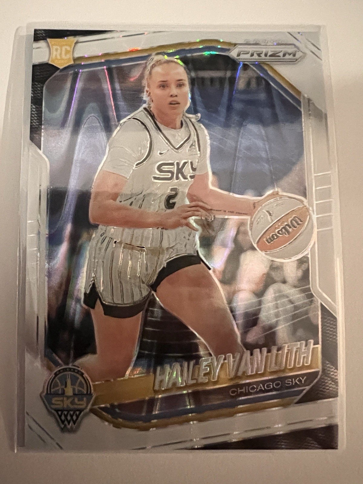 2025 Prizm WNBA | Hailey Van Lith | #2 White Seismic Prizm ROOKIE