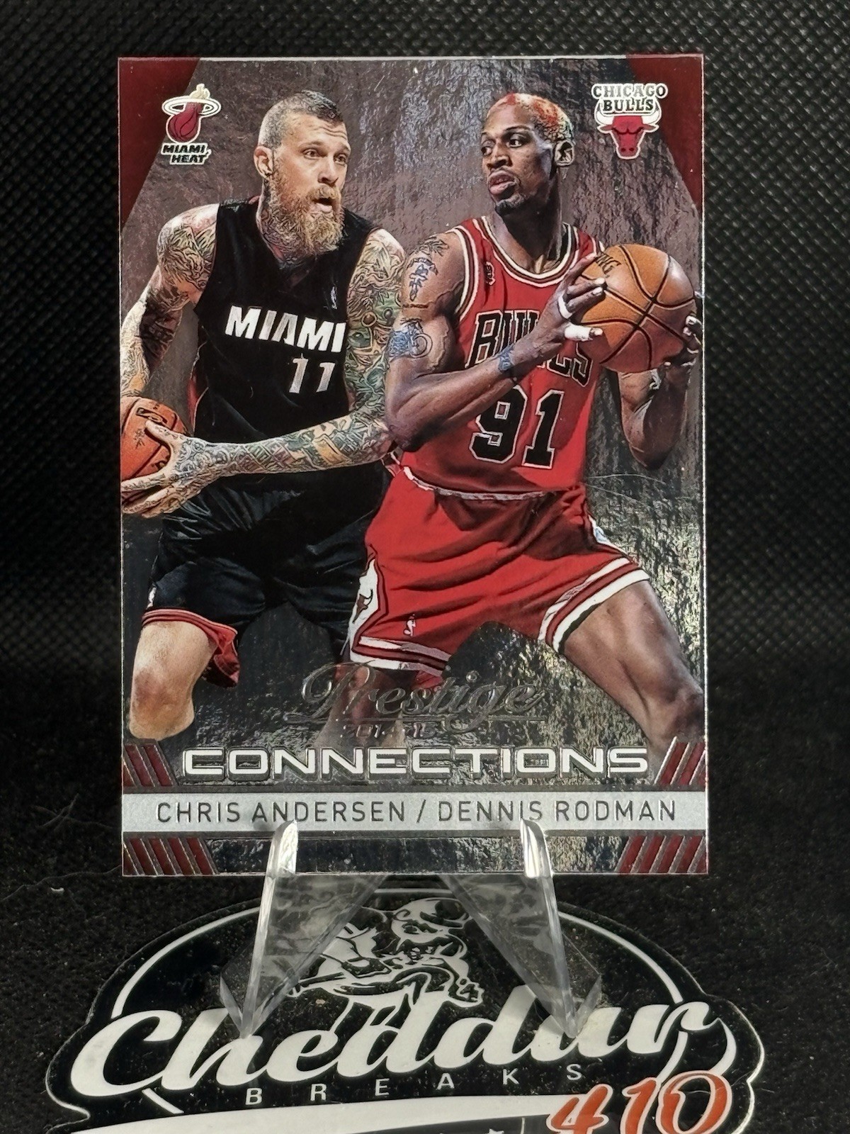 2014-15 Prestige Connections Plus #18 Chris Andersen Dennis Rodman Heat Bulls