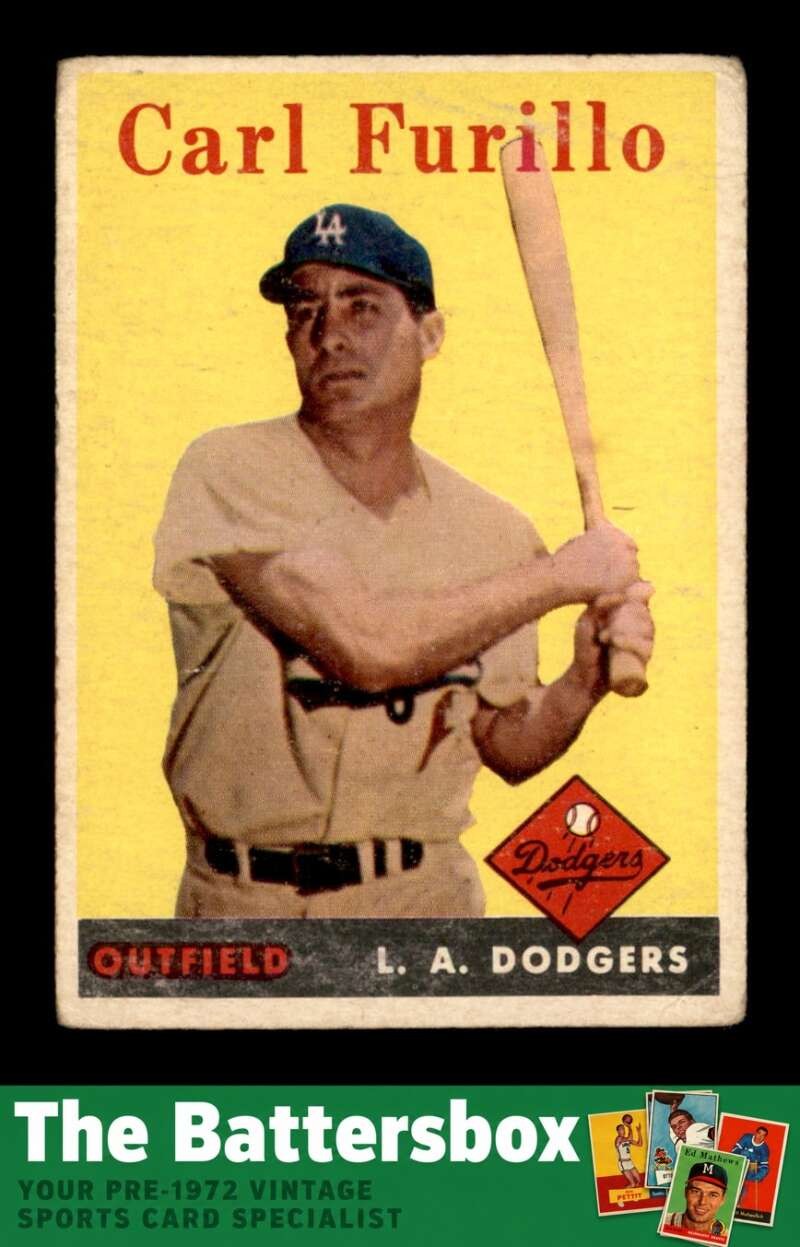 1958 Topps #417 Carl Furillo G/VG X3746676