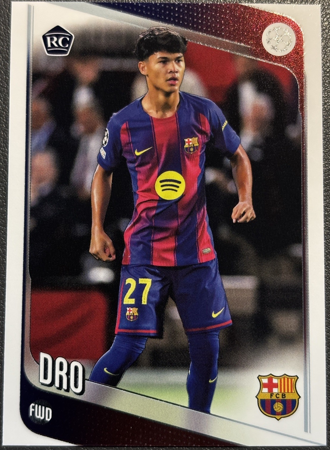2025-26 Topps UEFA Club Competitions DRO #111 Barcelona ROOKIE Card!