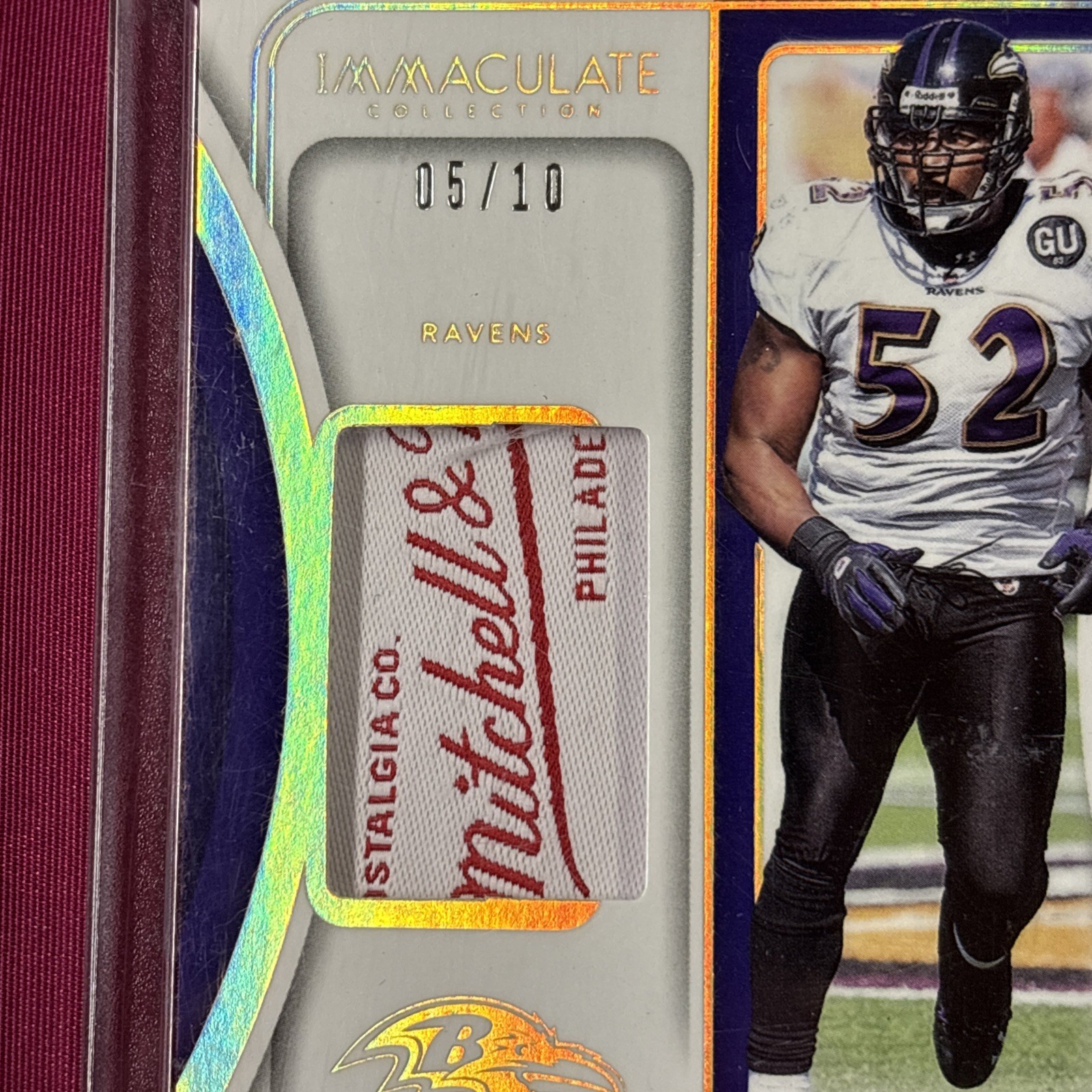 2024 Panini Immaculate Remarkable Patch Laundry Logo Tag Ray Lewis 5/10 Ravens🔥