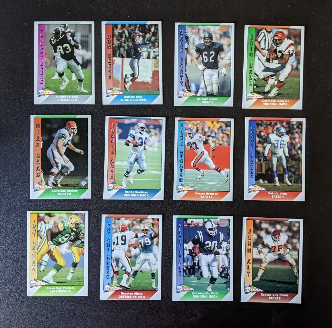 1991 Pacific Football Cards U Pick to Complete Your Set From List 1-320