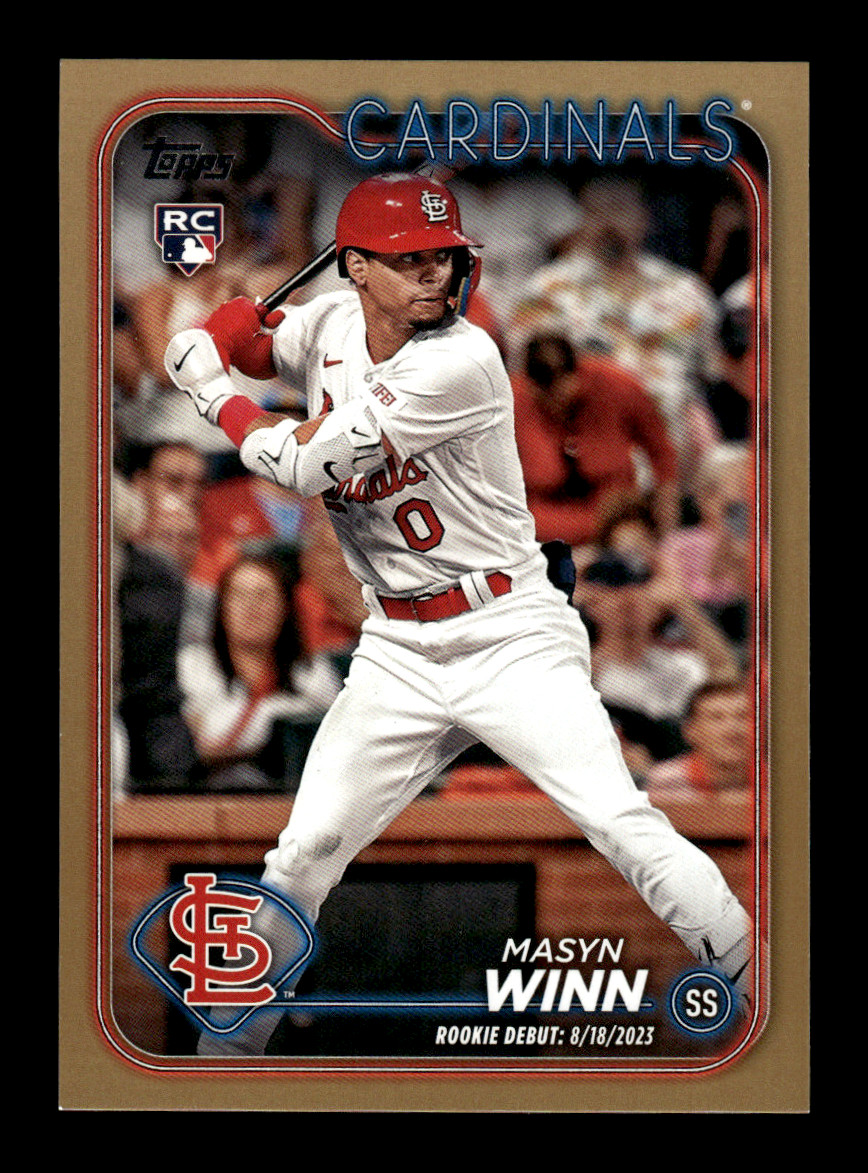 2024 Topps Update Baseball Masyn Winn #US272 Rookie Debut Gold Parallel /2024
