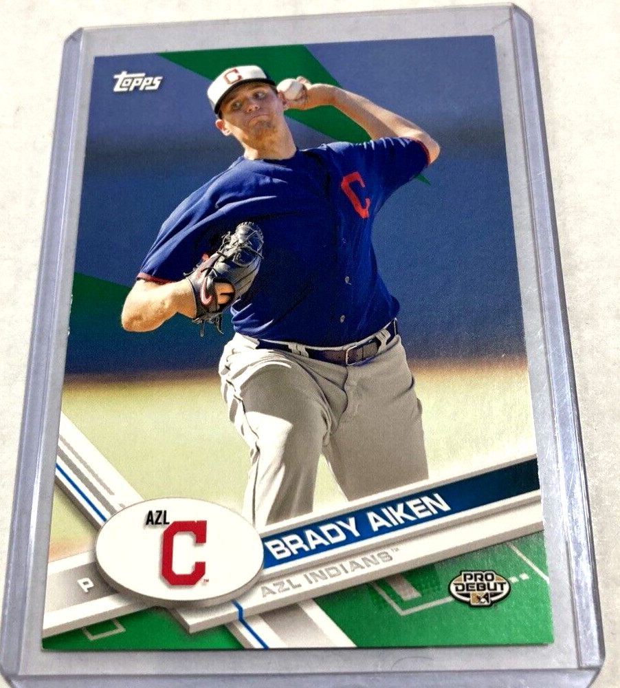 2017 Topps Pro Debut #14- BRADY AIKEN Green Parallel SP RC #’d 47/99