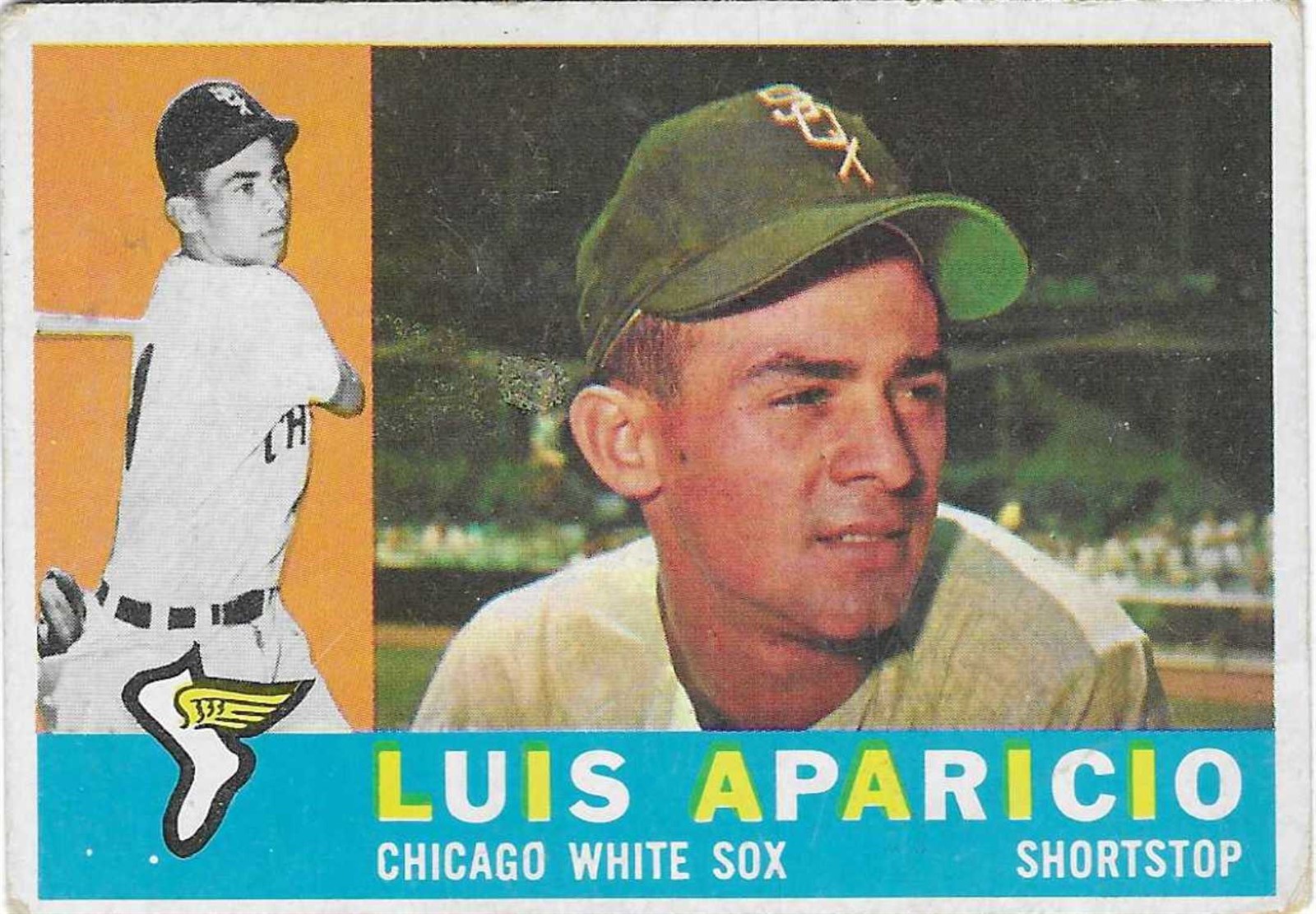1960 TOPPS – #240 HOF LUIS APARICIO (WHITE SOX)!! GREAT CARD!!