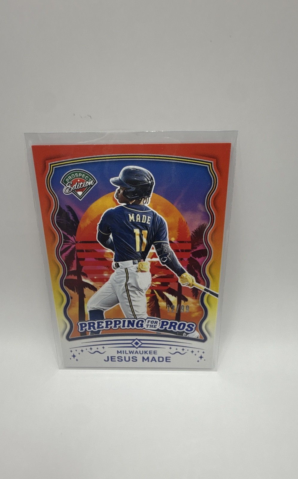 2025 Panini Prospect Edition – Prepping for the Pros Jesus Made #5 Blue /99 (RC)
