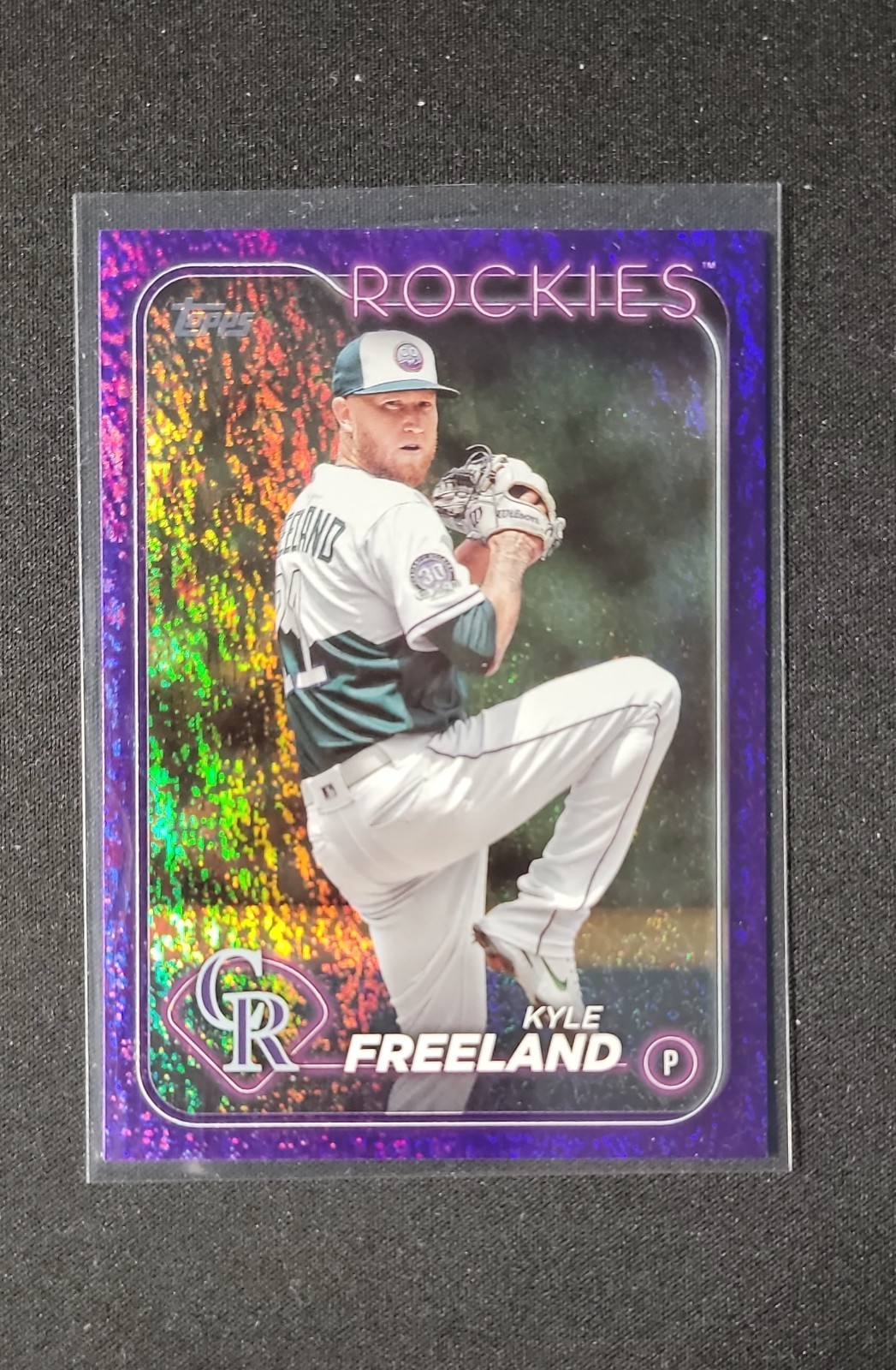 2024 Topps Series 1 – Kyle Freeland #198 Purple Holofoil /799
