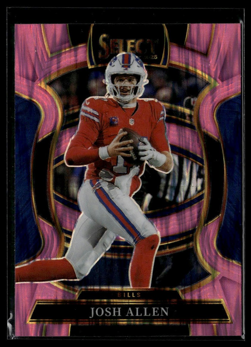 2025 Panini Select #86 Josh Allen Pink Prizm Shock
