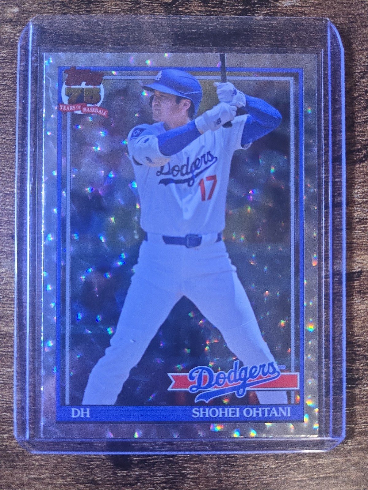 2026 Topps #91B2-1 Shohei Ohtani 75th Anniversary Crackle Foil Dodgers 1.2A