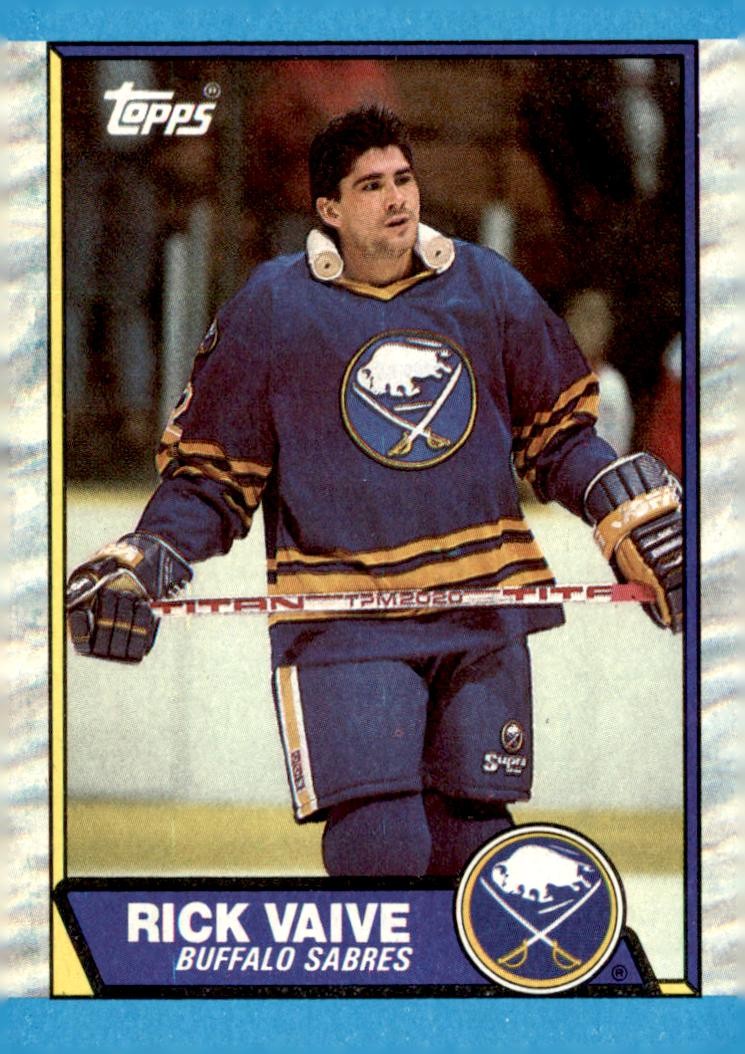 1989-90 Topps #125 Rick Vaive Buffalo Sabres Card