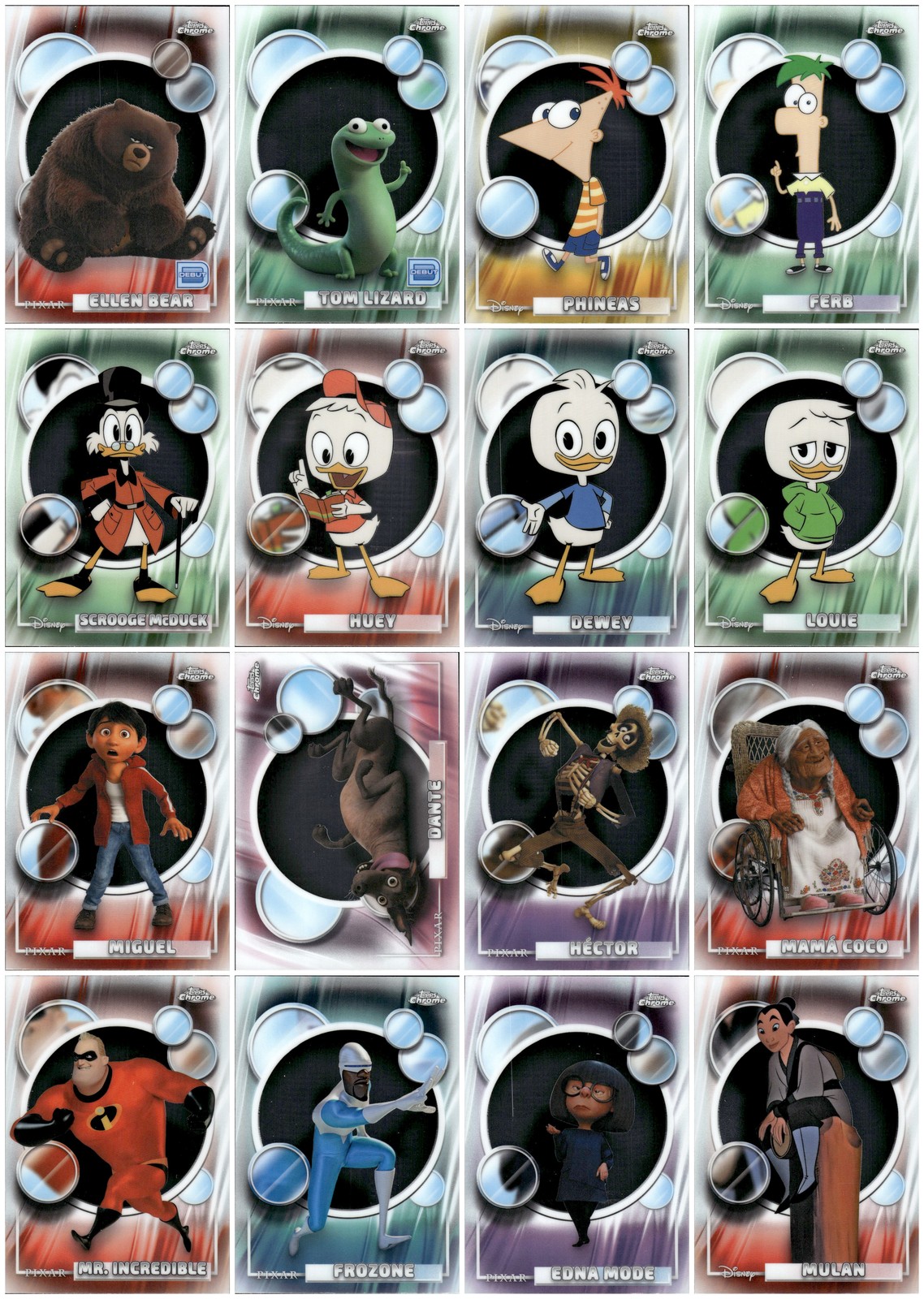 2026 Topps Chrome Disney Base You-Pick / Complete Your Set