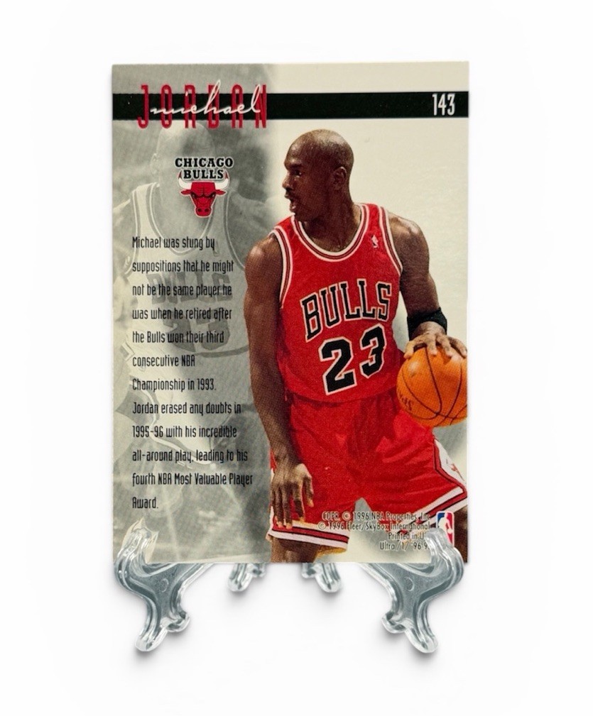 1996-97 Fleer Ultra Ultra Effort Michael Jordan #143 Bulls NBA Card