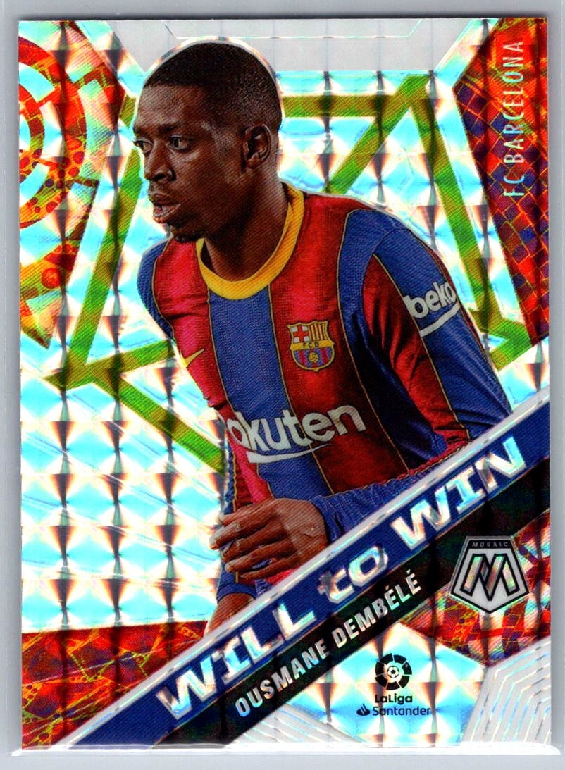 2020-21 Panini Mosaic La Liga Ousmane Dembele Will to Win Mosaic #32