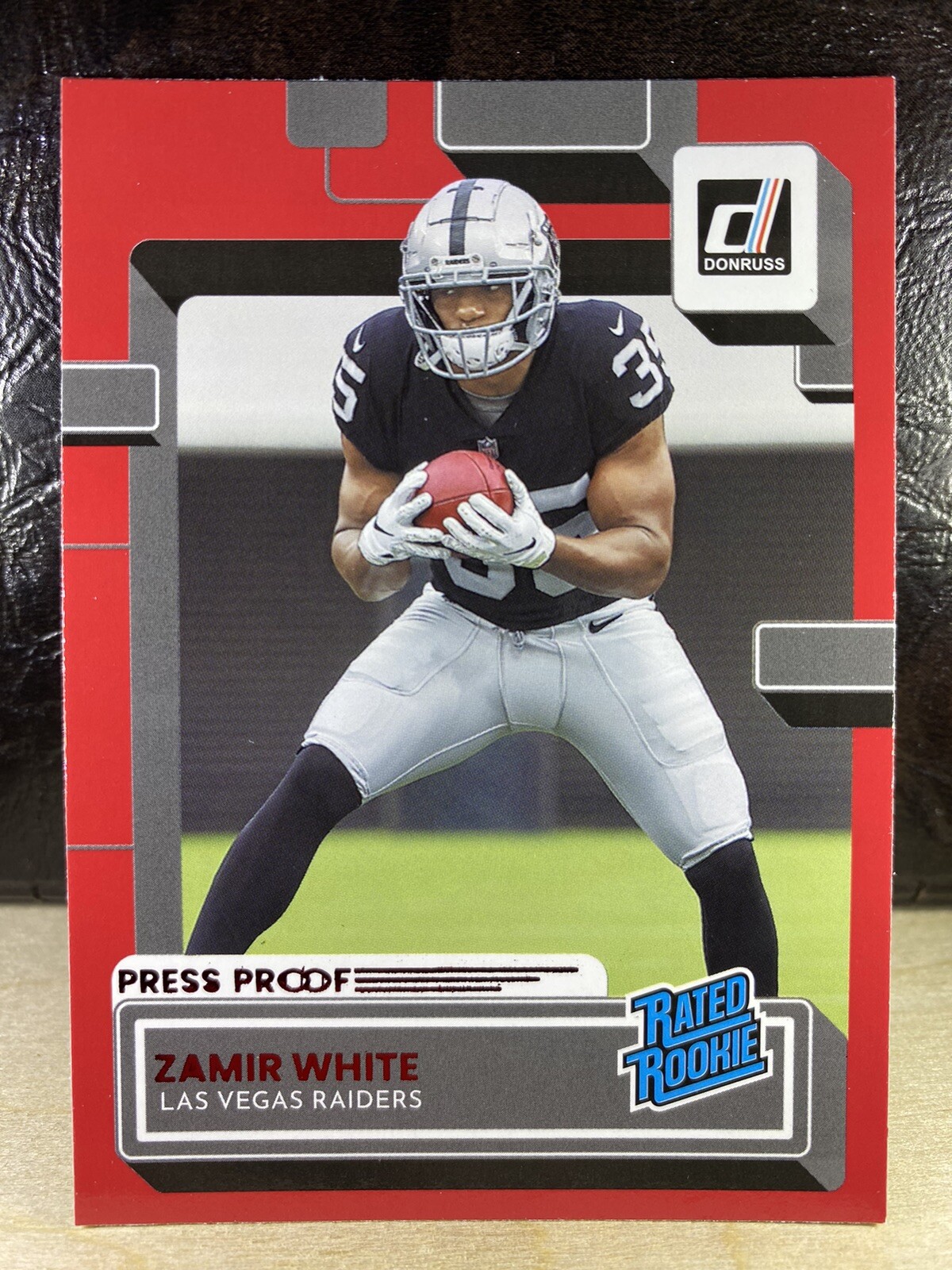 2022 Donruss Red Press Proof Rated Rookie Zamir White #334 Raiders NM