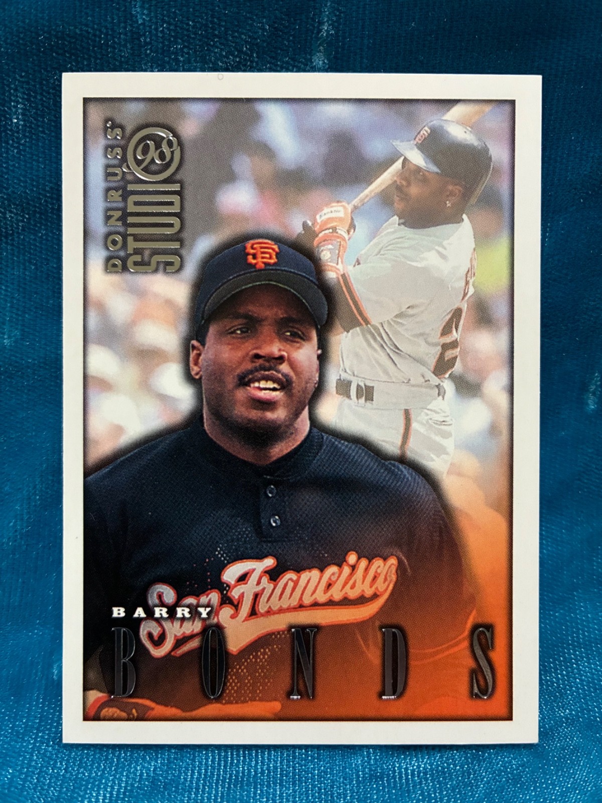 1998 Donruss Studio #98 Barry Bonds Silver Foil San Francisco Giants
