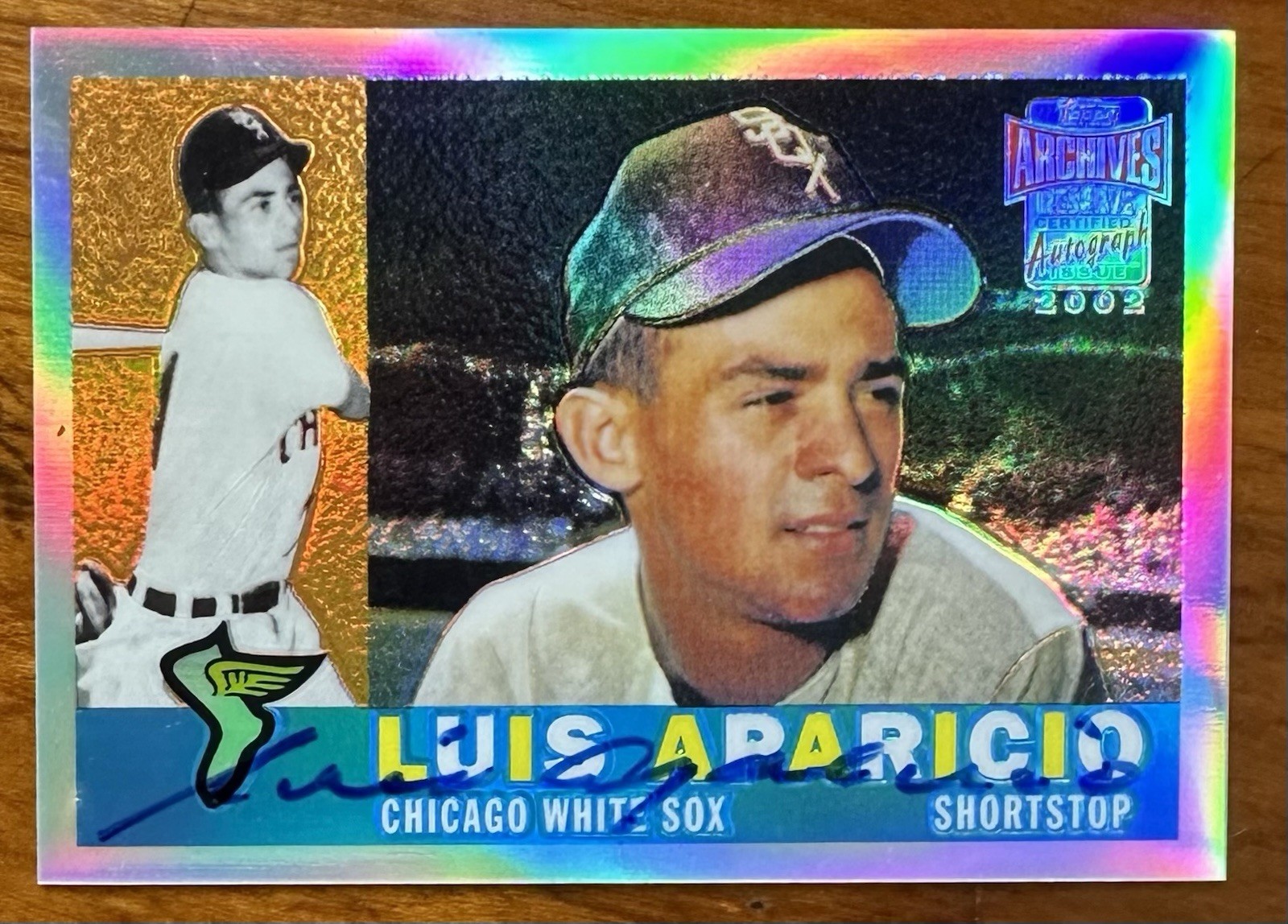2002 Topps Archives Reserve LUIS APARICIO Auto #TRA-LA White Sox Auto HOF