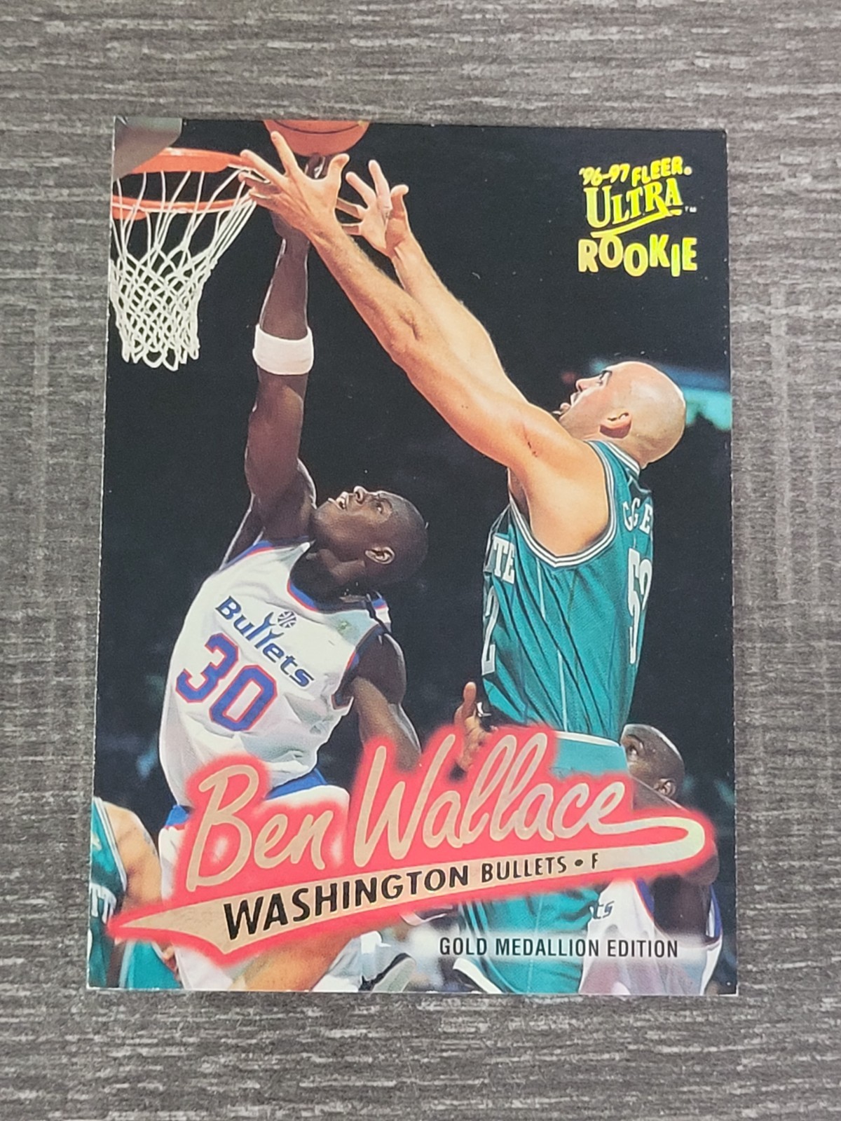1996-97 Fleer Ultra Gold Medallion Edition Ben Wallace #G-263 Rookie RC