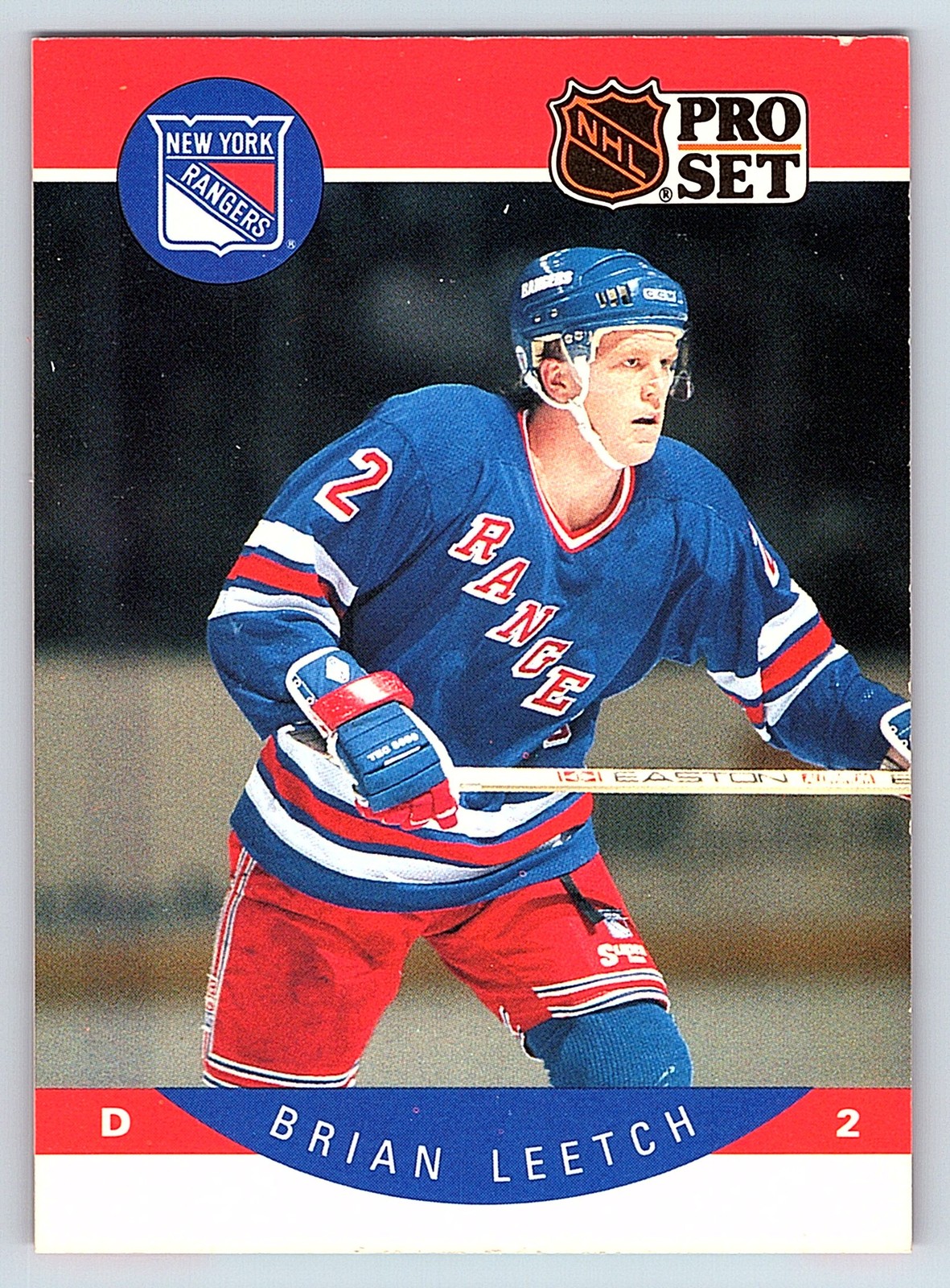 1990-91 Pro Set #201 Brian Leetch
