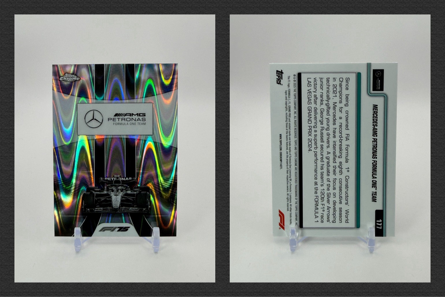 2025 Topps Chrome Formula 1 #177 Mercedes-AMG Petronas Formula One Logo RayWave